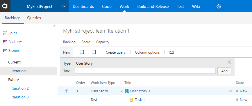 VSTS screenshot