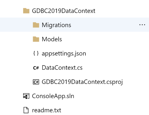 GDBC Db Context project added