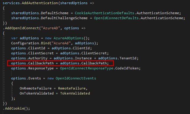 Configuration settings in .NET Core