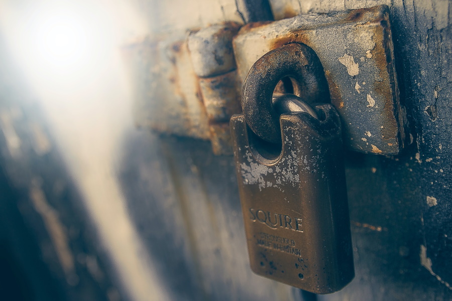 Photo of an old lock