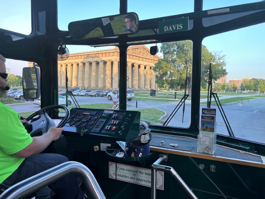 Music tour in a bus