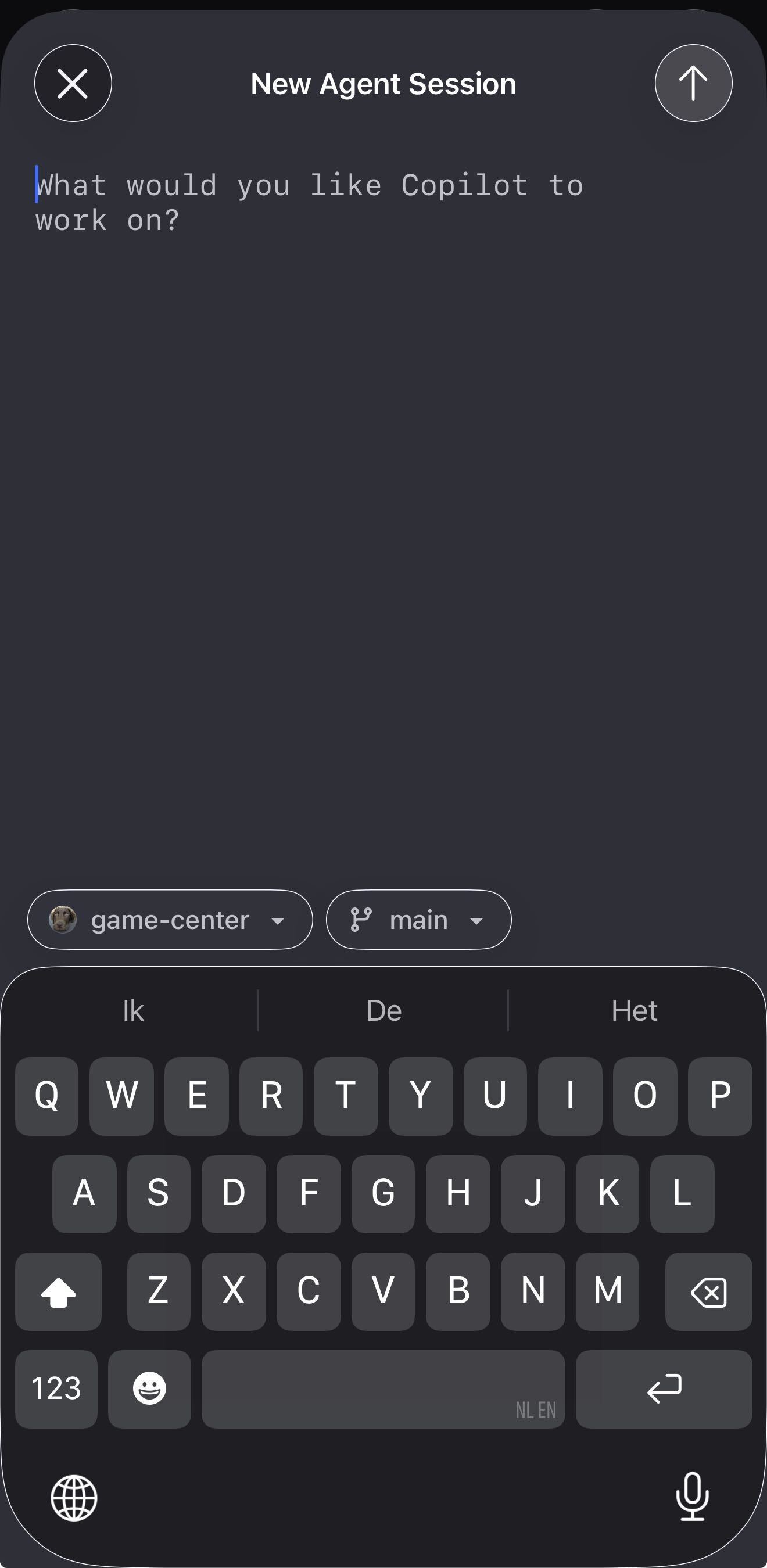 Screenshot of the phone app on iOS